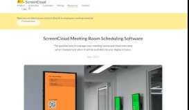 
							         ScreenCloud Meeting Room Scheduling Software - ScreenCloud								  
							    
