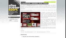 
							         Screensport: PREMIERE Sport Portal | allesaussersport								  
							    