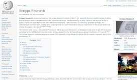 
							         Scripps Research - Wikipedia								  
							    