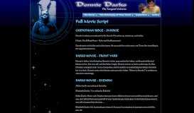 
							         Script From Donnie Darko - Donnie Darko								  
							    