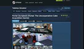 
							         (Scripted) [Portal: The Uncooperative Cake Acquisition Game]								  
							    