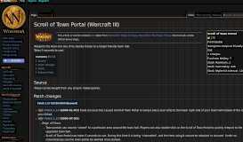 
							         Scroll of Town Portal (Warcraft III) - Wowpedia - Your wiki guide to the ...								  
							    