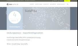 
							         Südafrika - Länderseiten - Länderinformationen - AGA-Portal								  
							    