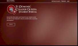 
							         SDCA Portal - St.Dominic College								  
							    