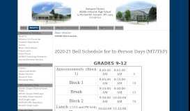 
							         SDMHS Bell Schedule - Searsport District High School - RSU #20								  
							    