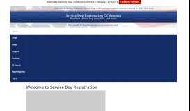 
							         SDRA | Official Service Dog Registration of America								  
							    