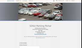 
							         SDSU Parking Portal: South Dakota State University								  
							    