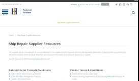
							         SDSY Supplier Resources - HII Technical Solutions								  
							    