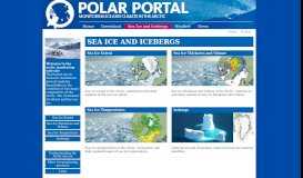 
							         Sea Ice and Icebergs: Polar Portal								  
							    
