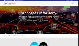 
							         Seamless HR integration for Xero software via Appogee HR								  
							    
