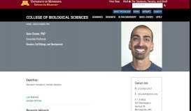 
							         Sean Conner, PhD | College of Biological Sciences								  
							    