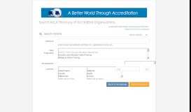 
							         Search A2LA Directory of Accredited Organizations - A2LA								  
							    
