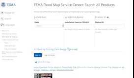 
							         Search All Products - FEMA Flood Map Service Center								  
							    