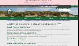 
							         Search applications, decisions and appeals - Rother District Council								  
							    