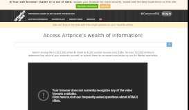 
							         Search - artprice.com, the world leader in Art market information								  
							    