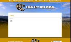 
							         Search - Cañon City High School								  
							    