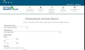 
							         Search Enforcement Actions - CA.gov								  
							    