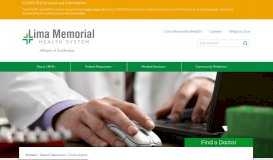 
							         Search for a Doctor at Lima Memorial Health System								  
							    