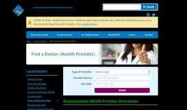 
							         Search for a Health Provider | HSCSN Health Plan								  
							    
