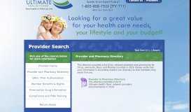 
							         Search for a Provider, Specialist or Facility - Ultimate Health Plans								  
							    