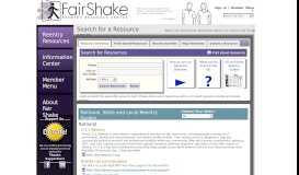 
							         Search for a Resource - Fair Shake								  
							    