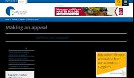 
							         Search for an appeal | Making an appeal | Planning Portal								  
							    