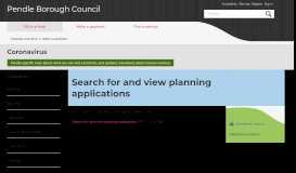 
							         Search for and view planning applications | Pendle Borough Council								  
							    