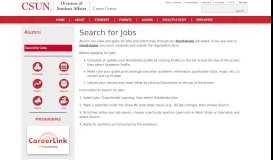 
							         Search for Jobs | California State University, Northridge - CSUN								  
							    