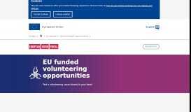 
							         Search for Volunteering, Traineeships and Jobs opportunities ...								  
							    