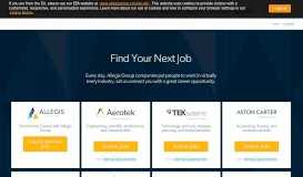 
							         Search Jobs | Allegis Group								  
							    