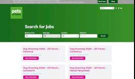 
							         Search jobs & apply | Pets at Home Jobs & Careers								  
							    