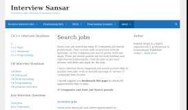 
							         Search jobs - List of IT companies job search portals - Interview Sansar								  
							    