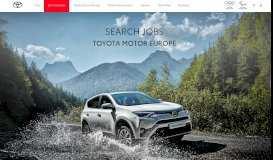
							         Search Jobs - Toyota Motor Europe								  
							    