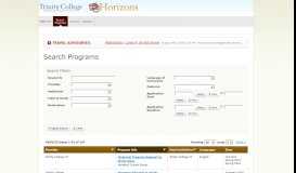 
							         Search Programs - Trinity Study Away Portal								  
							    