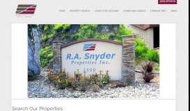 
							         Search R.A. Snyder Properties | Properties								  
							    