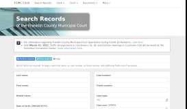 
							         Search Records - Franklin County Municipal Court								  
							    