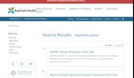 
							         Search Results: employee portal - Bayfront Health								  
							    