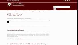 
							         Search Results for “housing” – Residence Life | Texas A&M University								  
							    