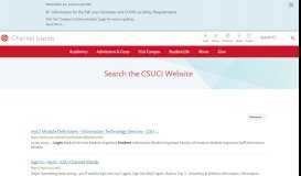 
							         Search Results for: portal login - CSU Channel Islands								  
							    