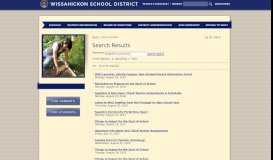 
							         Search Results - Wissahickon School District								  
							    