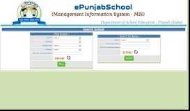 
							         Search School - ePunjab Schools								  
							    