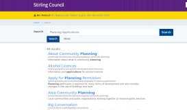 
							         Search - Stirling Council								  
							    