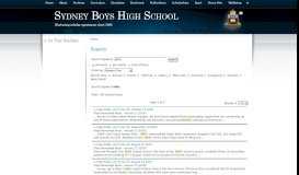 
							         Search - Sydney Boys High School								  
							    