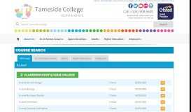 
							         Search Tameside College Courses								  
							    