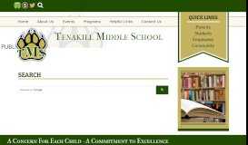 
							         Search - Tenakill Middle School - Closter Public Schools								  
							    