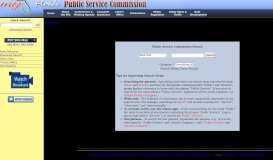 
							         Search the PSC Web Site - Florida Public Service Commission								  
							    