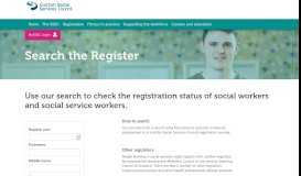 
							         Search the Register - Scottish Social Services Council								  
							    