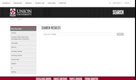 
							         Search Union University | Union University, a Christian College in ...								  
							    