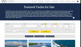 
							         Search Used Yachts for Sale - SYS Yacht Sales								  
							    