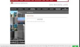 
							         Search - Welcome to 180 Maiden Lane's Tenant® Portal								  
							    
